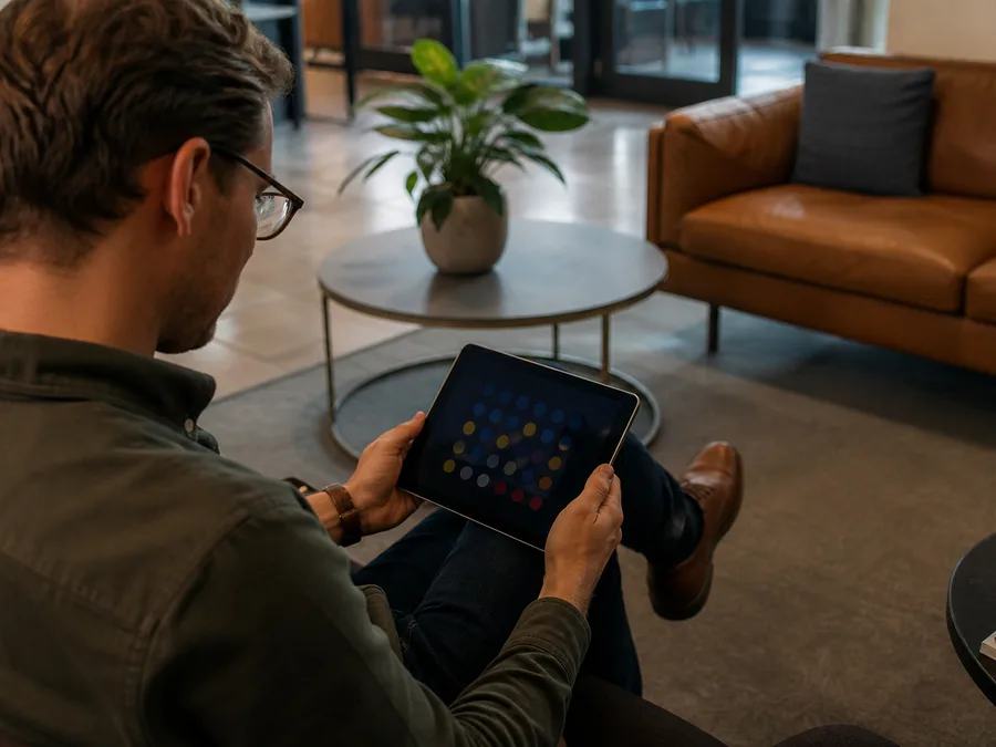 Seats and spectator status in an online Four in a Row room